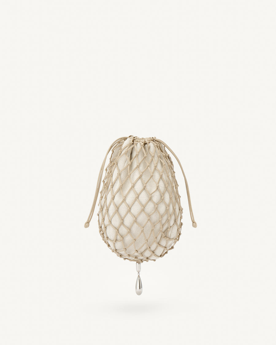 Macrame Pouch in Canvas