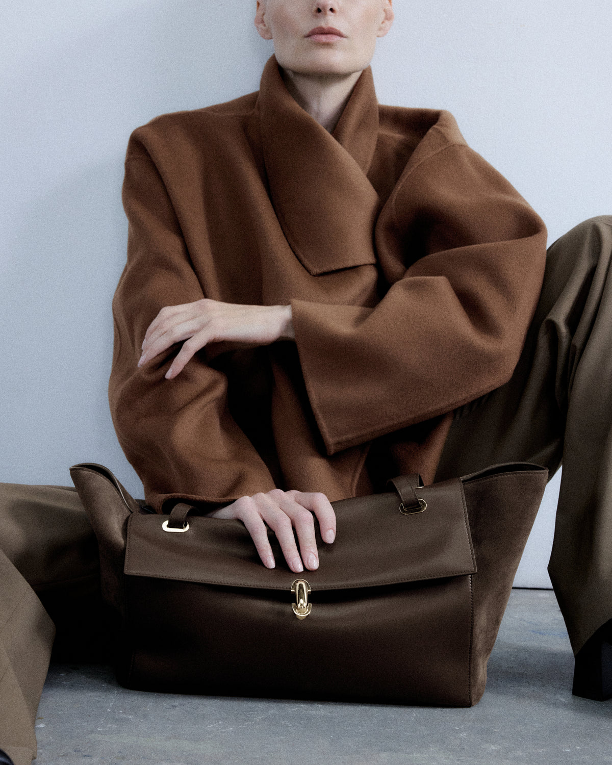 Large Symmetry Trapeze Shoulder Bag