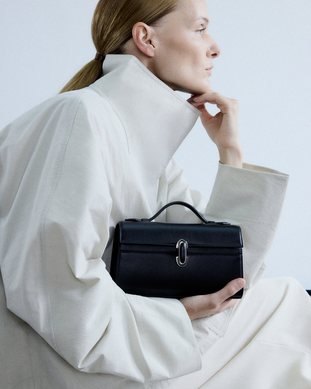 Symmetry Pochette with Leather-Inset Lock